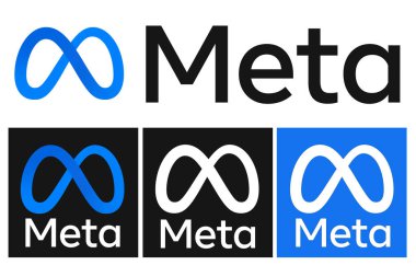 Vinnitsa, Ukrayna, 8 Kasım 2021: Meta 'nın Facebook sosyal ağ yenileme adı. Beyaz üzerine izole edimsel vektör