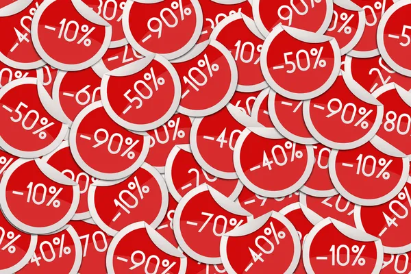 Discount Stickers Background — Stock Photo, Image