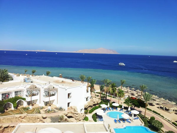 Heldere foto van kust strand in Egypte — Stockfoto