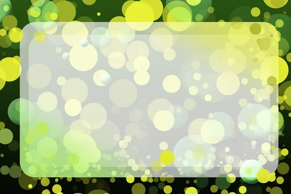 Green magic background with a block for the text — Stock Photo, Image