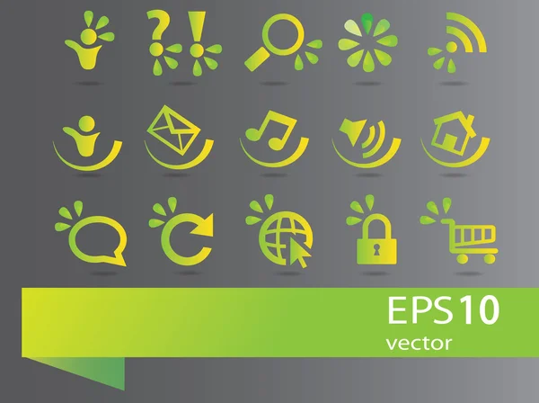 Eco elements and icons for design — Stock Vector