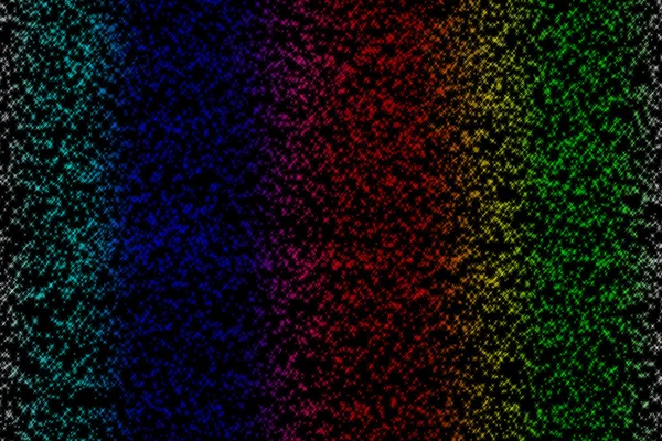 ネオン虹イメージ、黒の背景に — ストック写真