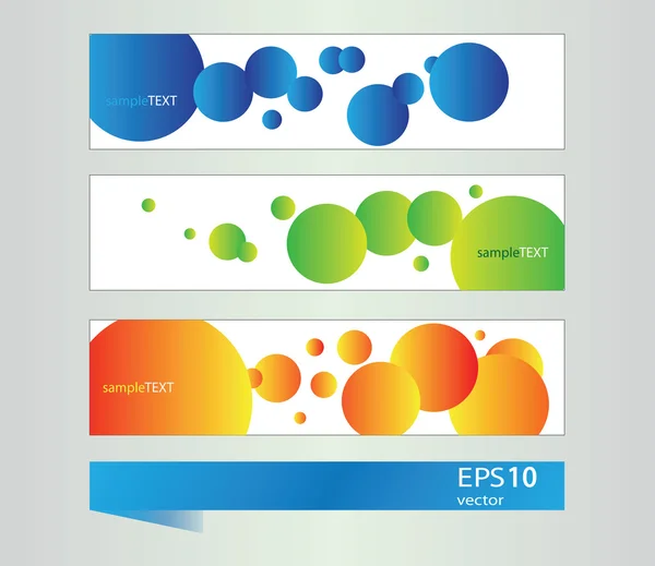 Voorraad vector heldere banners voor decoratie — Stockvector