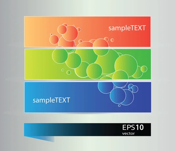 Ensemble de bannières — Image vectorielle