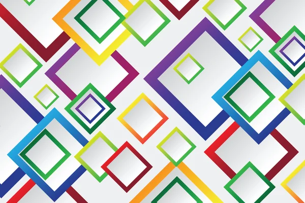 カラフルな正方形の空白の背景 — ストックベクタ