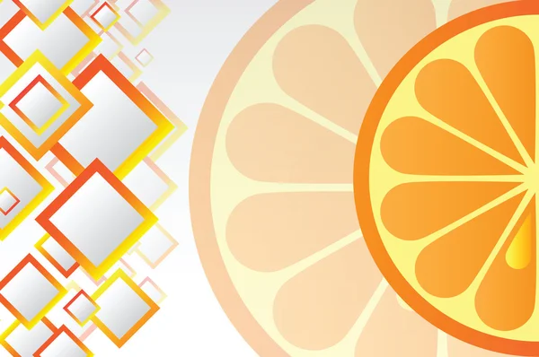 Fond orange juteux — Image vectorielle