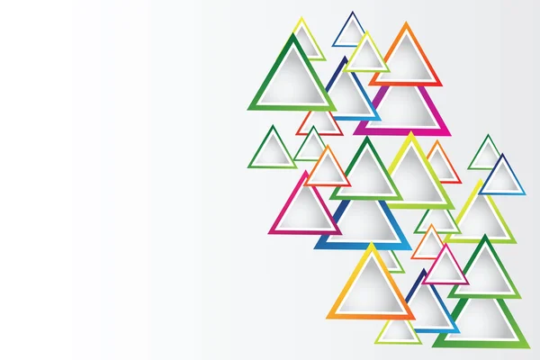 Abstrakter Hintergrund mit Dreiecken und Raum für Ihre Botschaft — Stockvektor
