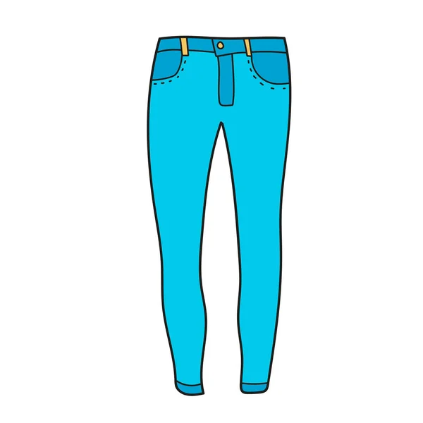 Icono de dibujos animados simple. Doodle simple dibujado a mano de un par de pantalones — Vector de stock