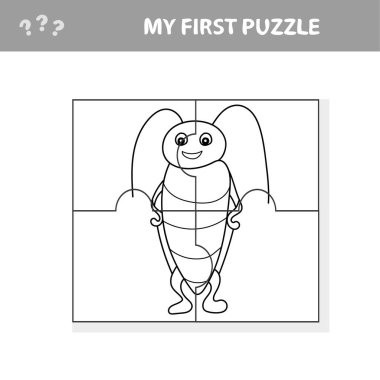 Komik Böcekli Çocuklar için Yapboz Oyunu- İlk yapbozum