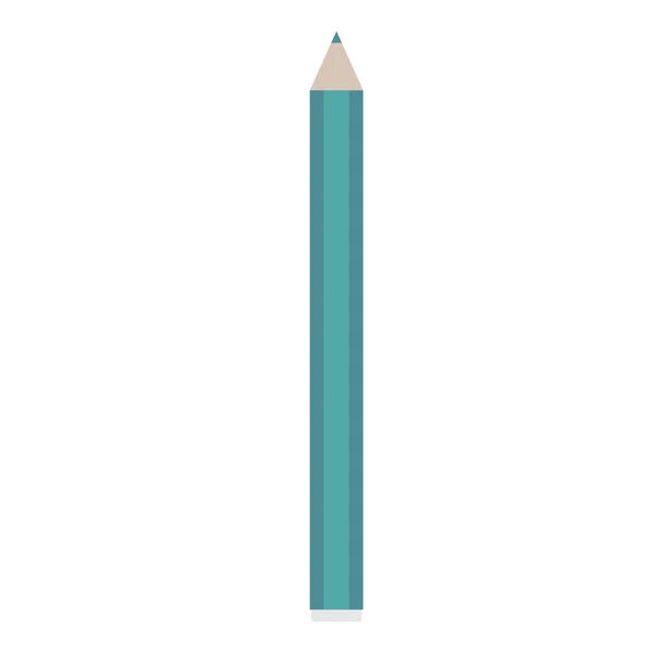 Lápiz de color azul aislado sobre fondo blanco. Ilustración vectorial — Vector de stock