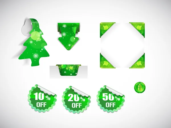 Kerstmis-creatieve-groen — Stockvector