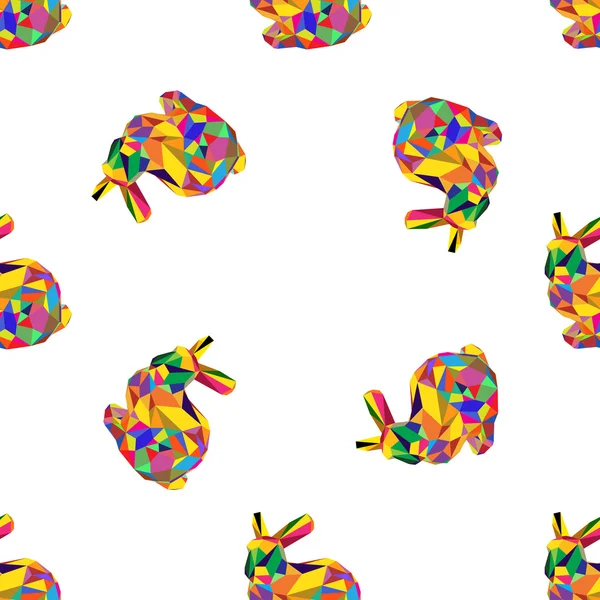 Joyeux lapin lapin Origami de Pâques — Image vectorielle