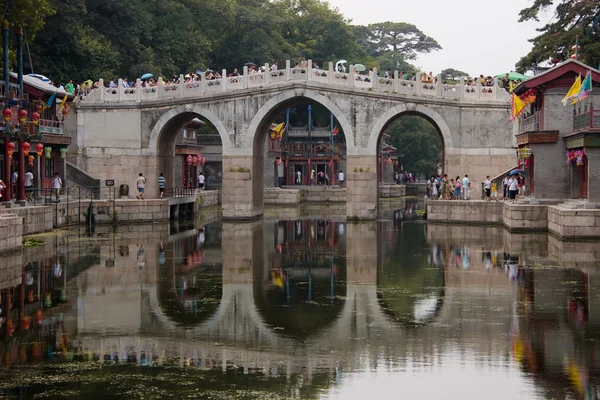 Puente de la calle Suzhou Market - Palacio de Verano — Foto de Stock