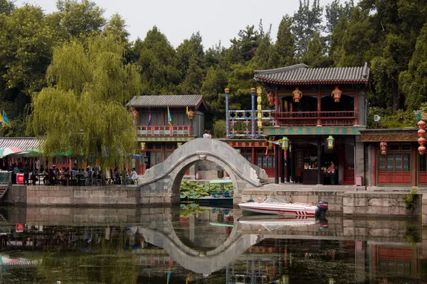 Puente de la calle Suzhou Market - Palacio de Verano — Foto de Stock