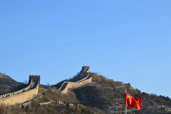 Velká zeď badaling v Pekingu, Čína — Stock fotografie