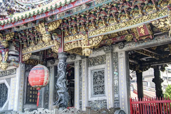 Tempio di Mengjia Longshan, Taipei, Taiwan — Foto Stock