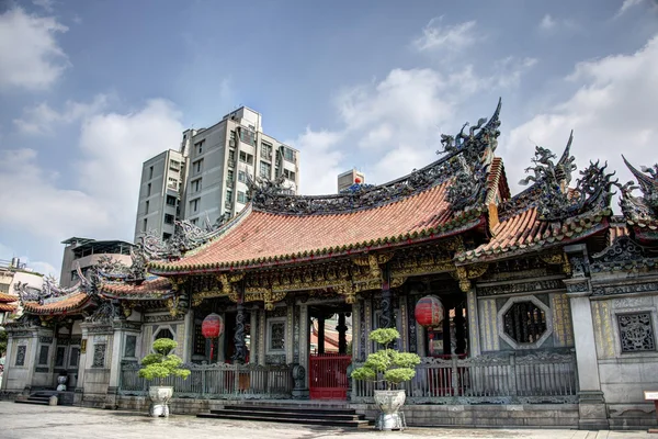 艋龍山寺、台北、台湾 — ストック写真