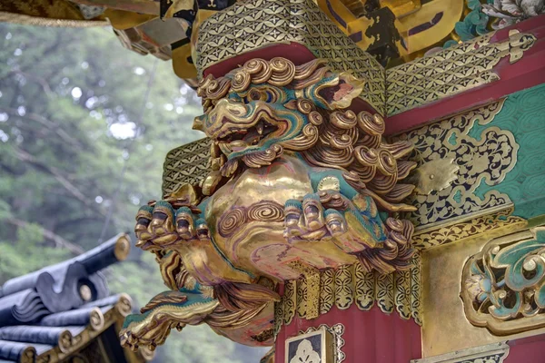 德川家光陵 (taiyuinbyo)、 日航、 日本。自 1999 年以来神社和寺庙的日航是教科文组织世界文化遗产. — 图库照片