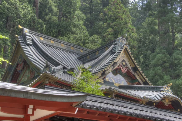 Futarasan Przybytek, nikko, Japonia. Przybytki i Rozciągacze nikko jest wpisanego na listę Światowego Dziedzictwa UNESCO od 1999 — Zdjęcie stockowe