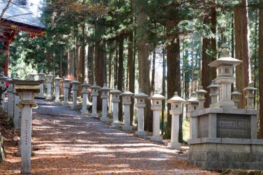 yaklaşım yol mitsumine Tapınak, chichibu, saitama, Japonya