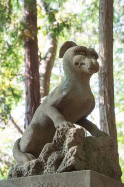 Guardian wolfs kamayama Tapınak, yorii, saitama, Japonya