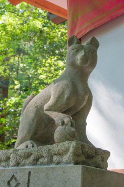 Guardian fox hodosan Tapınak, chichibu nagatoro, saitama, Japonya