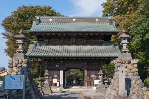 Kisomon Gate of Menuma Shodenzan Kangiin Temple, Kumagaya, Saitama, Japão — Fotografia de Stock