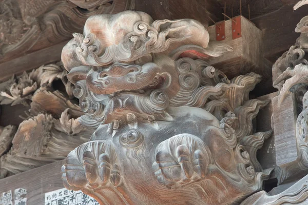 日本埼玉县熊谷市，妻沼 shodenzan kangiin 寺的雕塑 — 图库照片