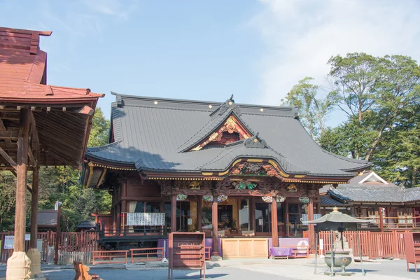 Shotendo Hall in Menuma Shodenzan Kangiin Temple, Kumagaya, Saitama, Japan on November 1, 2013. National Treasures of Japan since 2012. — Stock Photo, Image