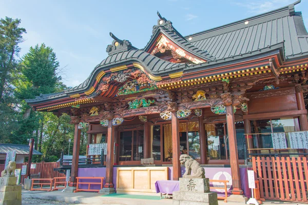 Shotendo Hall in Menuma Shodenzan Kangiin Temple, Kumagaya, Saitama, Japan on November 1, 2013. National Treasures of Japan since 2012. — Stock Photo, Image