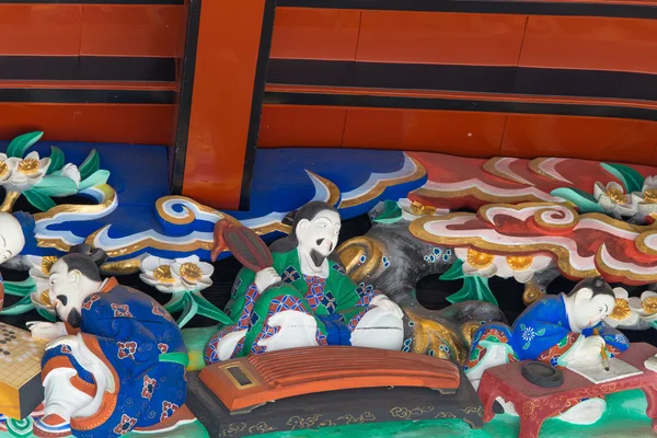 日本埼玉県熊谷市妻沼 shodenzan kangiin 寺院の彫刻します。 — ストック写真