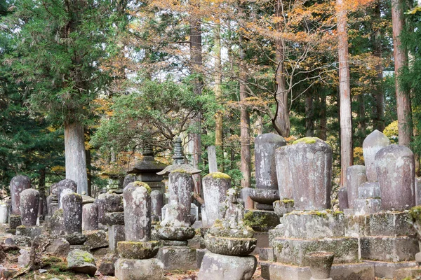 Starý hřbitov v kanmangafuchi, nikko, Japonsko — Stock fotografie