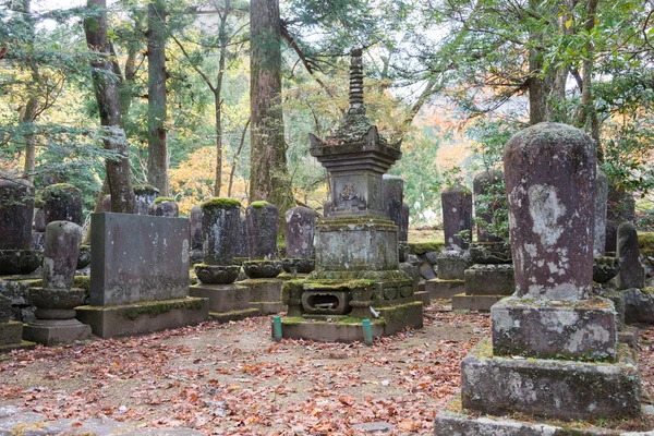 Stary cmentarz w kanmangafuchi, nikko, Japonia — Zdjęcie stockowe