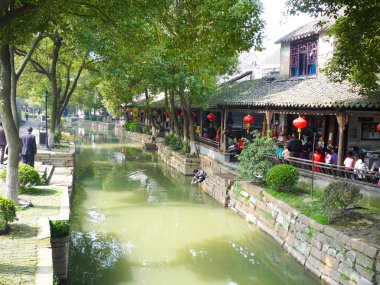 luzhi - Mart, 2009 16: luzhi antik köy suzhou, jiangsu, Çin Mart 16,2009 yer almaktadır. Köyün en ünlü su ilçelerinde Çin biridir.
