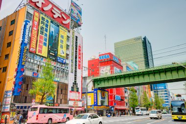 Tokyo, Japonya - 16 Nisan 2014: akihabara bölge. Akihabara, tokyo'nın 