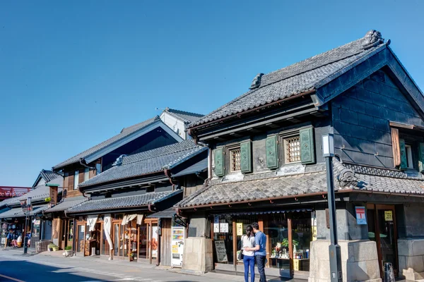 KAWAGOE, SAITAMA, JAPÓN - 9 de mayo de 2014: Distrito de Almacenes de KAWAGOE. KAWAGOE es la antigua ciudad castillo del período Edo (siglos XVII al XIX) ). — Foto de Stock
