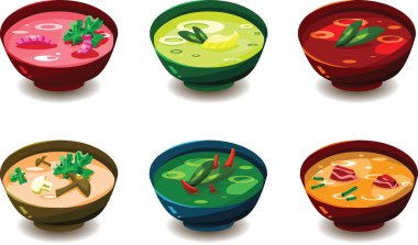 Soup menu clipart