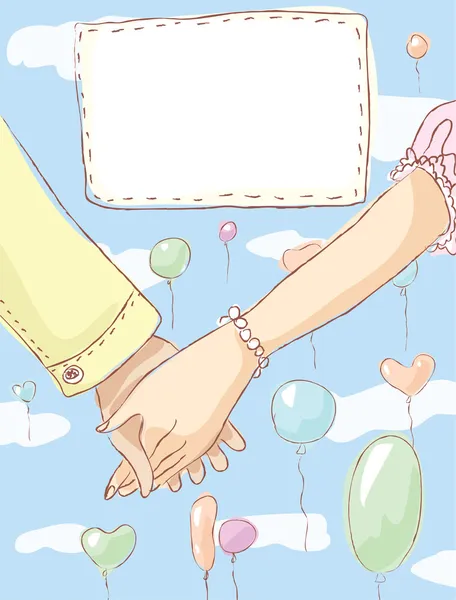 elle çizilmiş romantik davetiye