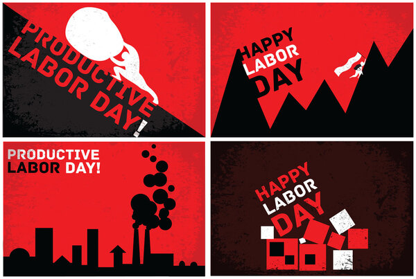 Greeting cards for the Labor Day