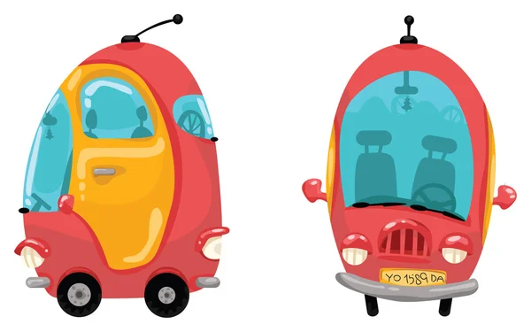 Dibujos animados coche colorido — Vector de stock