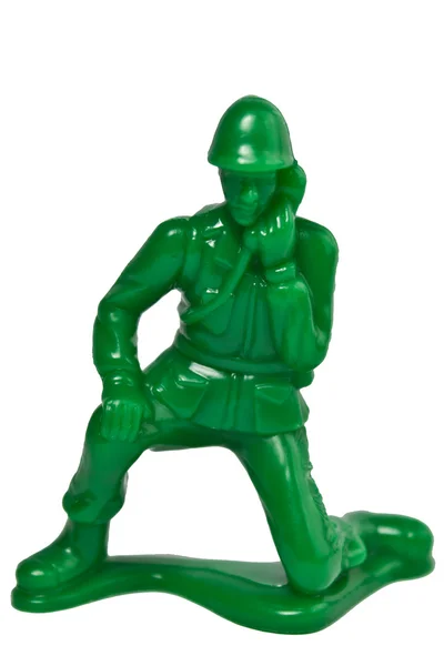 Toy soldier isolated on white Stock Image