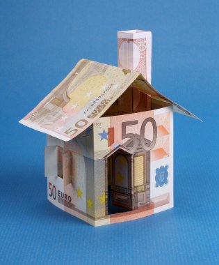 Euro para yapılmış ev
