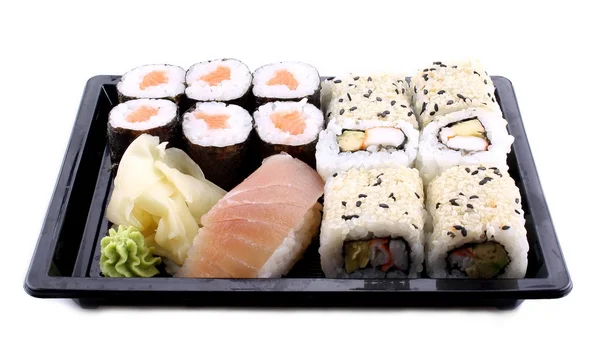 Sushi in black box — Stock Photo, Image