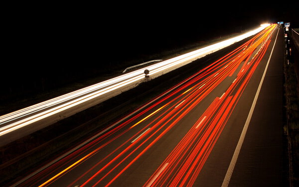 German highway by night