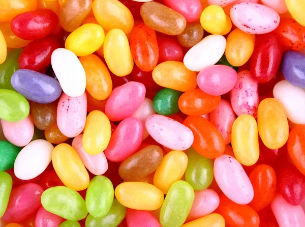 Multicolored pile of jelly beans for background image — Stock Photo, Image