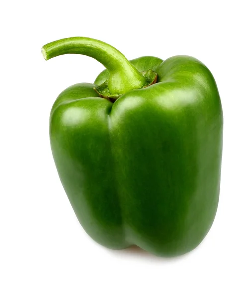 Green pepper on white background — Stock Photo, Image