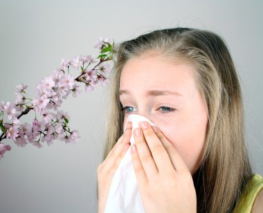 burnunu mendil, sağlık kavramı ile kız darbeler