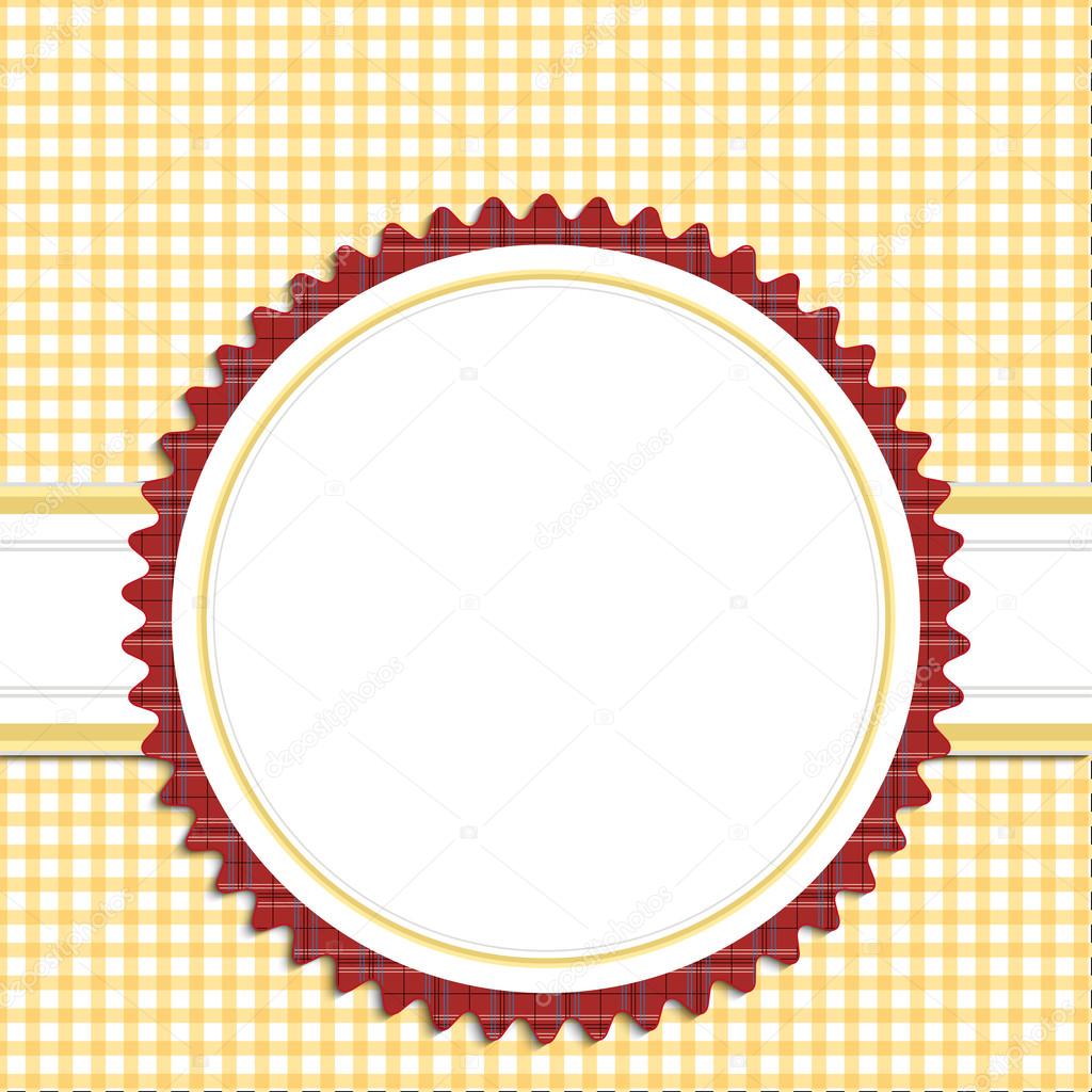 Yellow plaid pattern for your brand logo, illustration