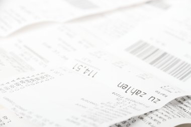 arka plan olarak Alman euro fatura
