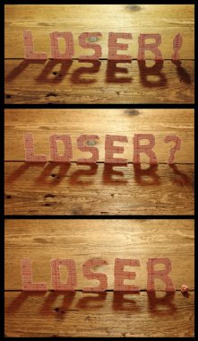 piyango bileti ahşap zemin üzerine kolaj kaybedenler metinden